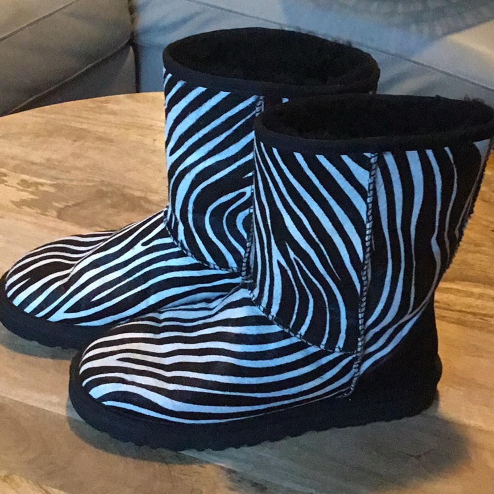 Ugg Zebra hair boots